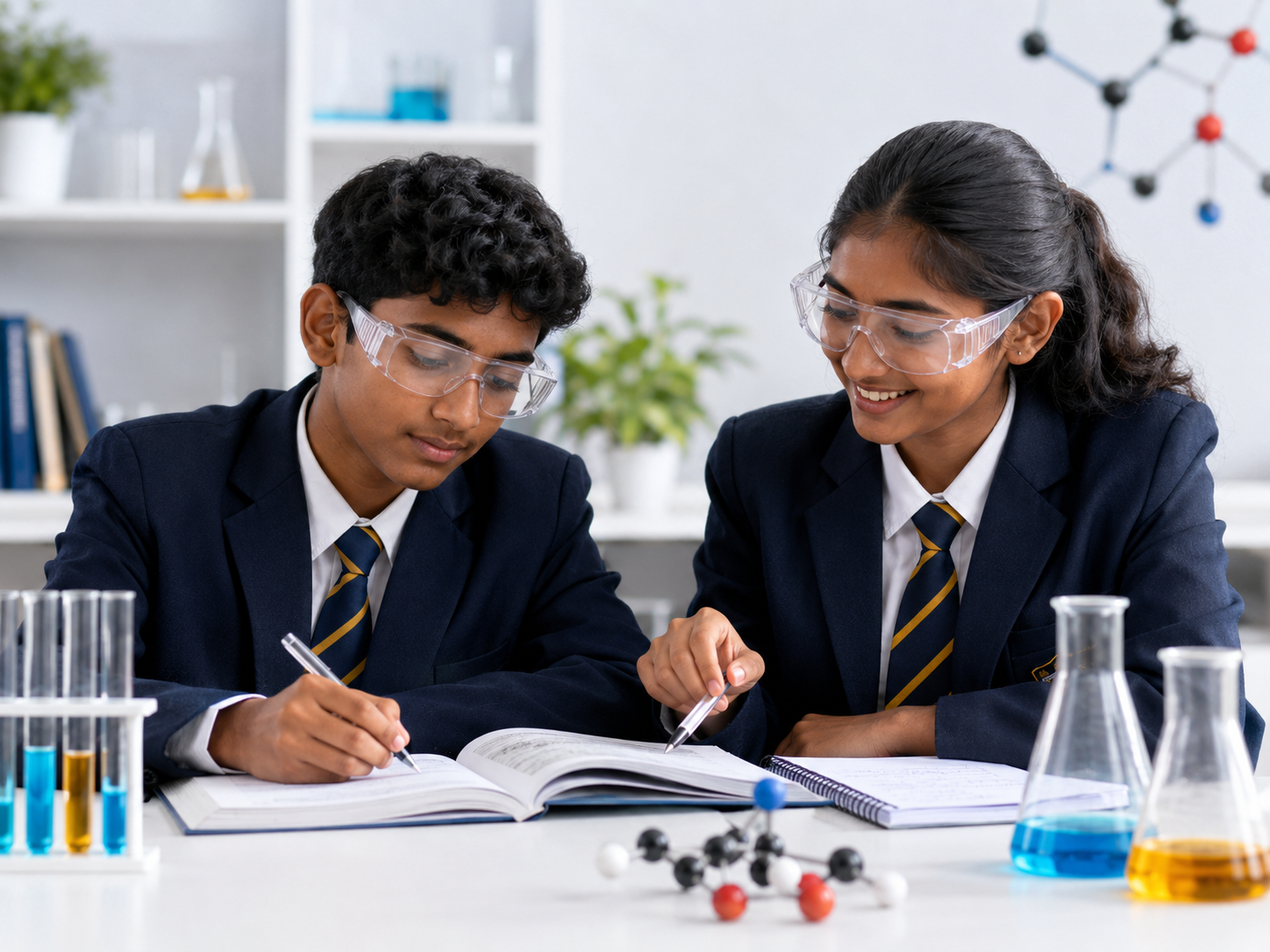 Stylised roadmap of Chemistry topics across the year